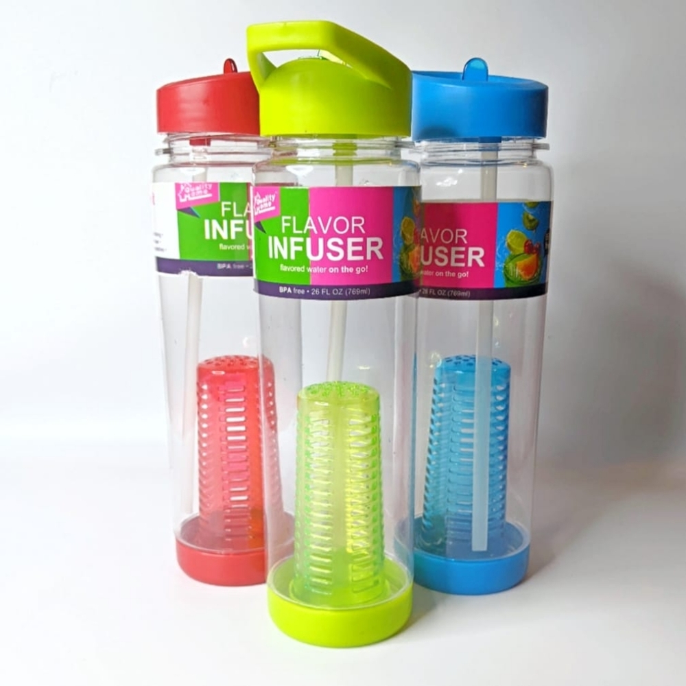 3pk Flavor Infuser BPA-free Sports Water Bottles